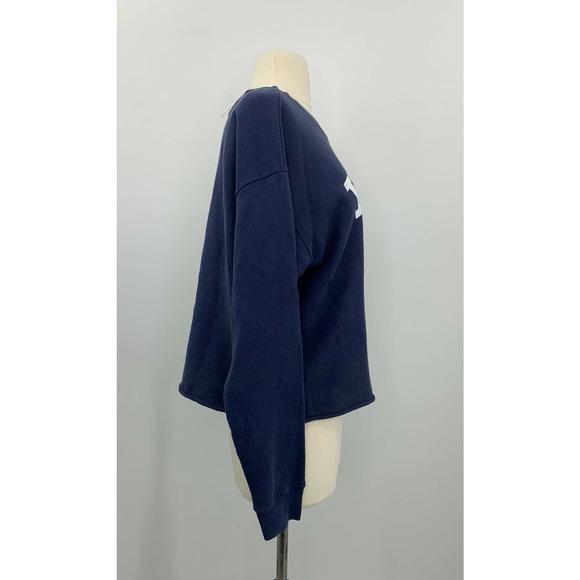 Anthropologie Yale XS Blue Crew Neck  Pullover - Picture 5 of 10